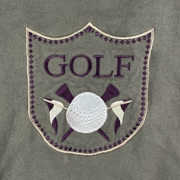 VTG Winona Golf Sweatshirt Mens XL Varsity Elbow Patch Sports Preppy USA Made* - Picture 7 of 13